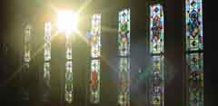 South Nave windows in the sun